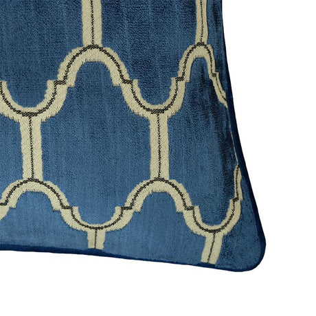 Alaya Moorish Cut Velvet Pillow - Geometric Pattern, 23" X 23" (1 Piece)
