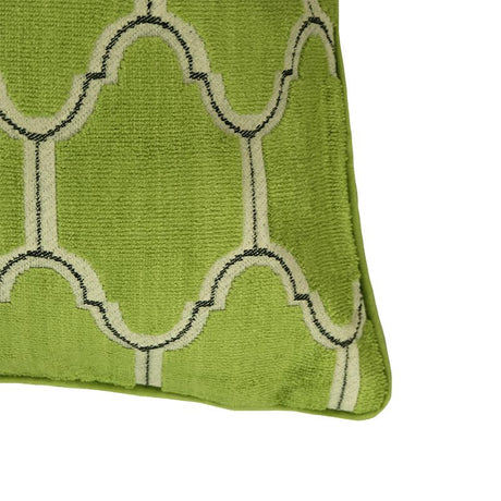 Alaya Moorish Cut Velvet Pillow - Geometric Pattern, 23" X 23" (1 Piece)
