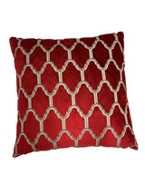 Alaya Moorish Cut Velvet Pillow - Geometric Pattern, 23" X 23" (1 Piece)