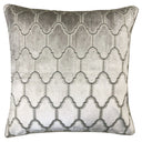 Alaya Moorish Cut Velvet Pillow - Geometric Pattern, 24" X 24" (1 Pillow)