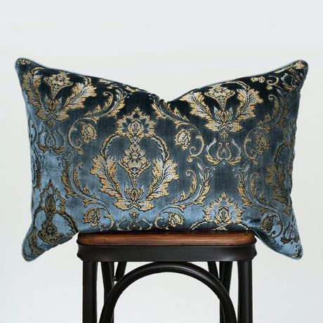 Beatrice Traditional Damask Cut Velvet Fabric - Damask Pattern, 18"H X 26"W (1 Piece)