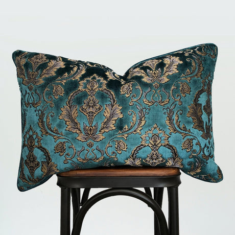 Beatrice Traditional Damask Cut Velvet Fabric - Damask Pattern, 18"H X 26"W (1 Piece)