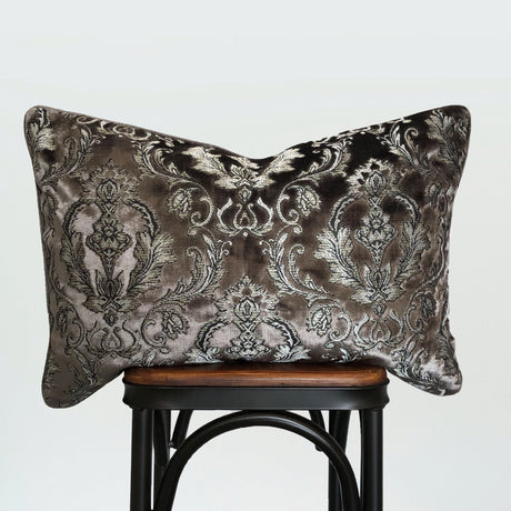 Beatrice Traditional Damask Cut Velvet Fabric - Damask Pattern, 18"H X 26"W (1 Piece)