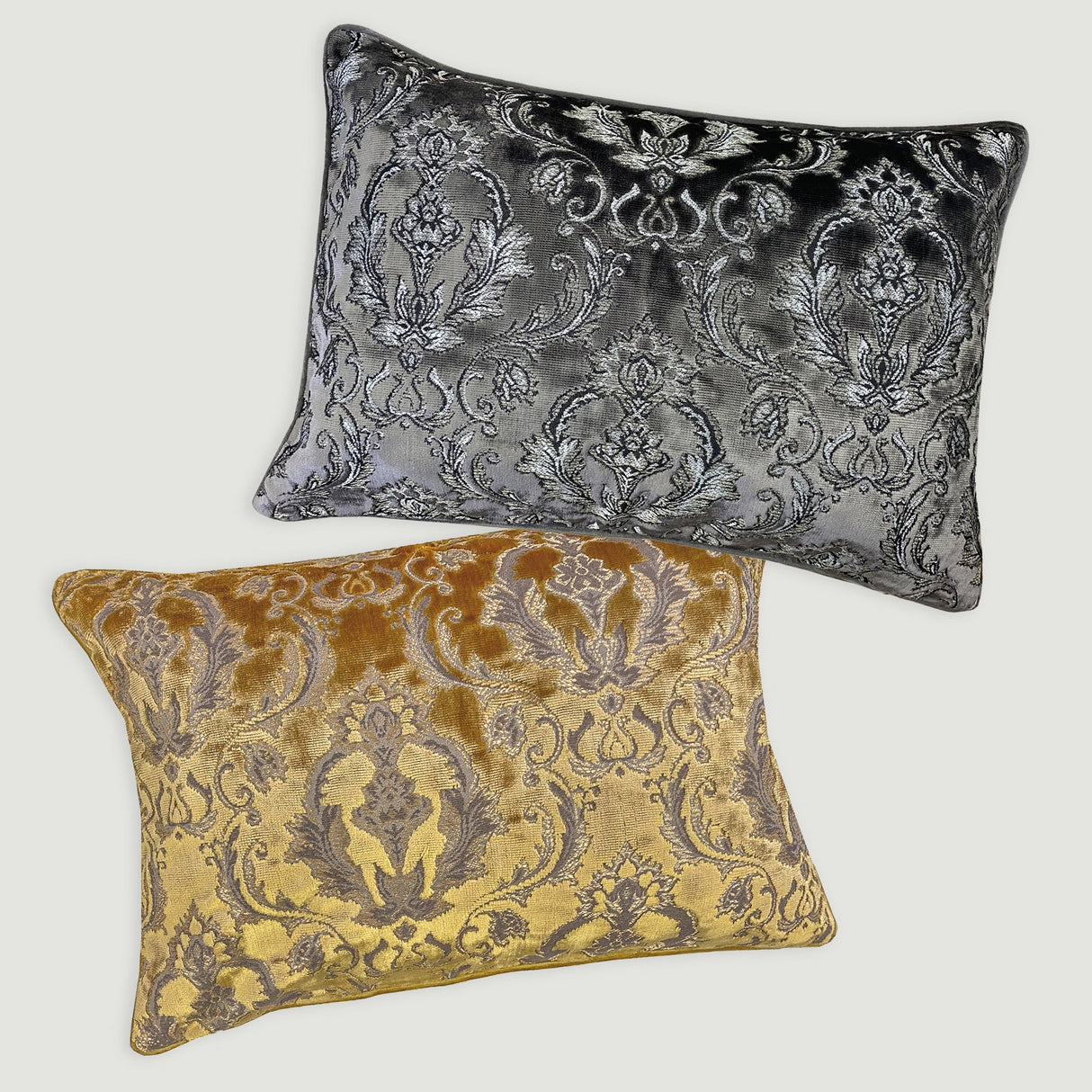 Beatrice Traditional Damask Cut Velvet Fabric - Damask Pattern, 18"H X 26"W (1 Piece)