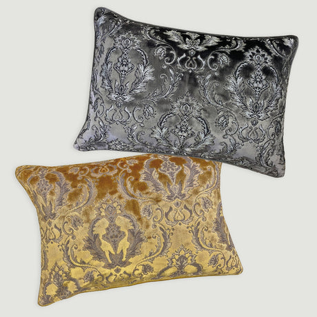 Beatrice Traditional Damask Cut Velvet Fabric - Damask Pattern, 18"H X 26"W (1 Piece)