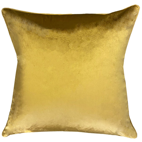 Beatrice Decorative Throw Pillows - Damask Cut Velvet Fabric, Gold/Royal, 24" X 24" (1 Pillow)