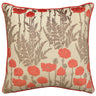 Camelia Floral Cut Velvet Fabric - Floral Pattern, 23" X 23" (1 Pillow)