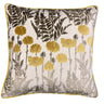 Camelia Floral Cut Velvet Fabric - Floral Pattern, 23" X 23" (1 Pillow)