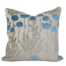 Camelia Floral Cut Velvet Fabric - Floral Pattern, 23" X 23" (1 Pillow)