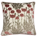 Camelia Floral Cut Velvet Fabric - Floral Pattern, 23" X 23" (1 Pillow)