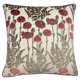 Camelia Floral Cut Velvet Fabric - Floral Pattern, 23" X 23" (1 Pillow)