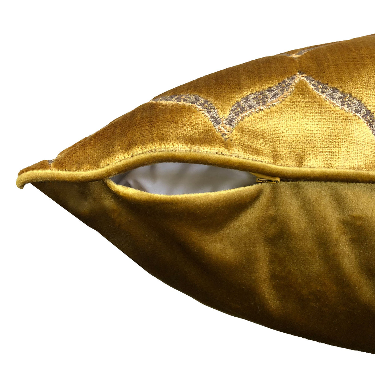 Eliza Decorative Throw Pillows Cut Velvet Fabric - Moorish Medallion Pattern, 18X26" Size (1 Set)