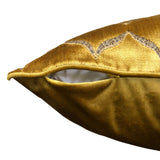 Eliza Decorative Throw Pillows Cut Velvet Fabric - Moorish Medallion Pattern, 18X26" Size (1 Set)