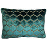 Eliza Decorative Throw Pillows Cut Velvet Fabric - Moorish Medallion Pattern, 18X26" Size (1 Set)