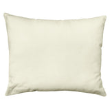 Giada Outdoor Pillow Velvet Fabric - Solid Ivory, 18X22 (1 Pillow)