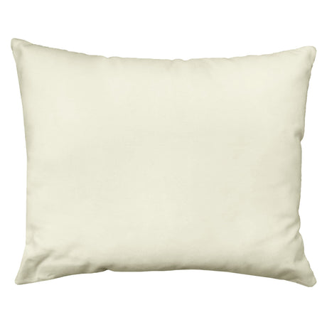 Giada Outdoor Pillow Velvet Fabric - Solid Ivory, 18X22 (1 Pillow)
