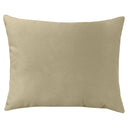Giada Outdoor Pillow Velvet Fabric - Solid Ivory, 18X22 (1 Pillow)