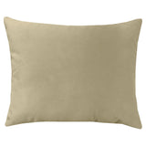 Giada Outdoor Pillow Velvet Fabric - Solid Ivory, 18X22 (1 Pillow)