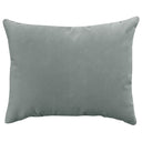 Giada Outdoor Pillow Velvet Fabric - Solid Ivory, 18X22 (1 Pillow)