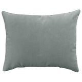 Giada Outdoor Pillow Velvet Fabric - Solid Ivory, 18X22 (1 Pillow)