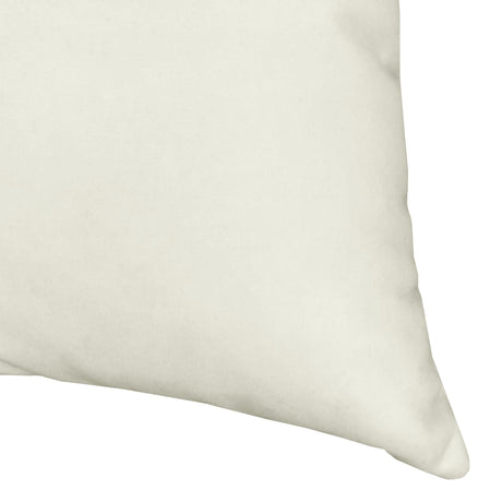 Giada Outdoor Pillow Solid Velvet Fabric - Ivory, 23X23 (1 Pillow)