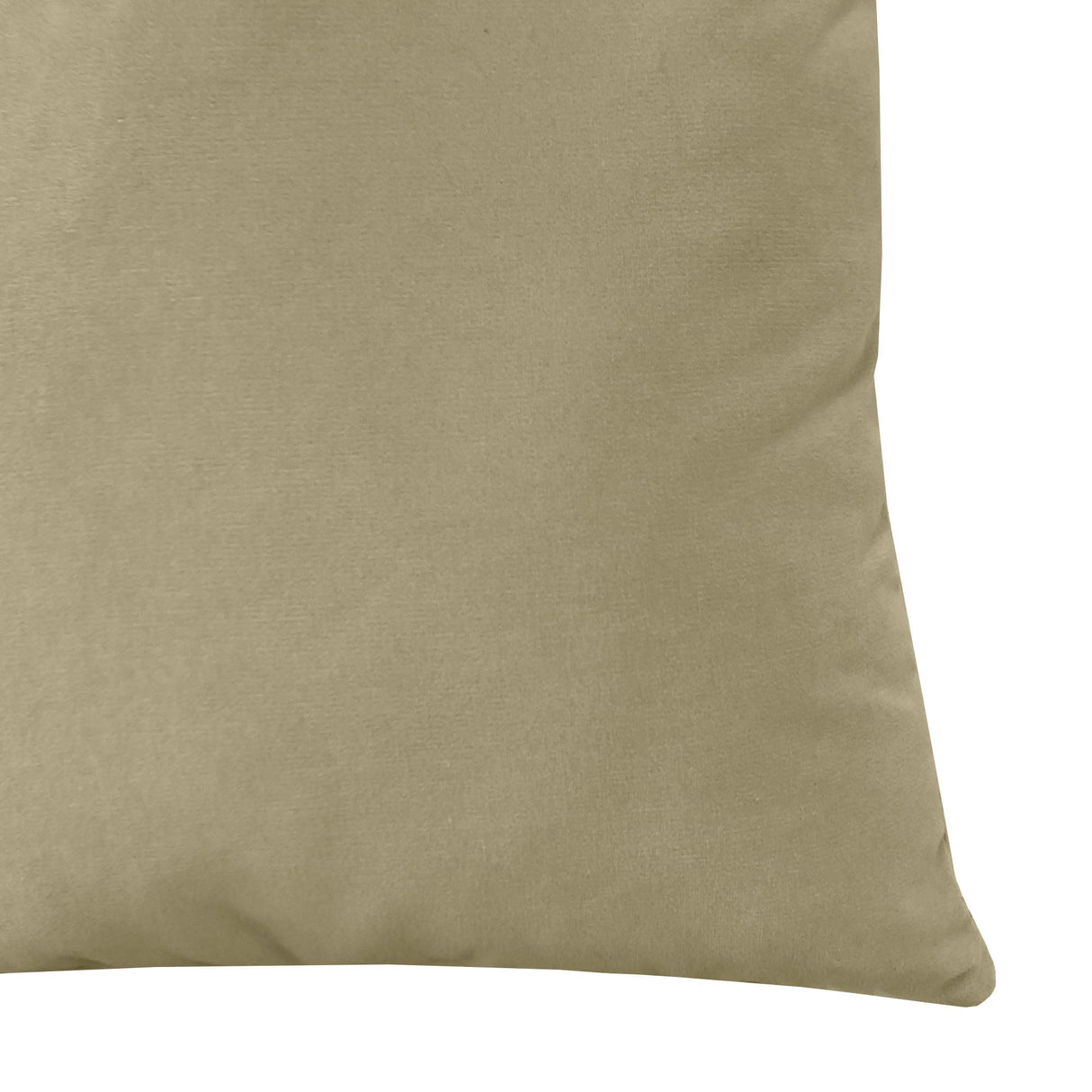 Giada Outdoor Pillow Solid Velvet Fabric - Ivory, 23X23 (1 Pillow)