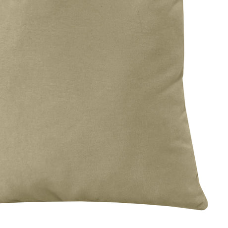 Giada Outdoor Pillow Solid Velvet Fabric - Ivory, 23X23 (1 Pillow)
