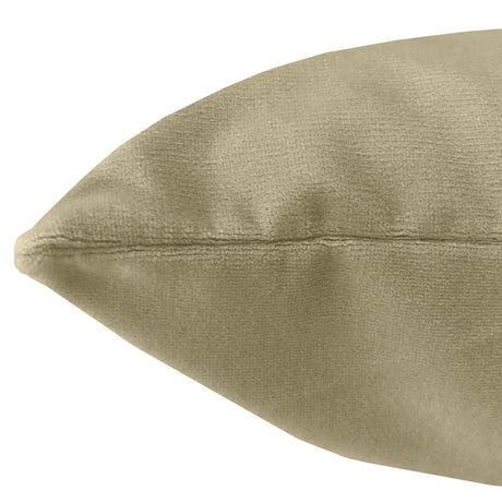 Giada Outdoor Pillow Solid Velvet Fabric - Ivory, 23X23 (1 Pillow)