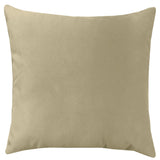 Giada Outdoor Pillow Solid Velvet Fabric - Ivory, 23X23 (1 Pillow)