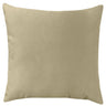 Giada Outdoor Pillow Solid Velvet Fabric - Ivory, 23X23 (1 Pillow)