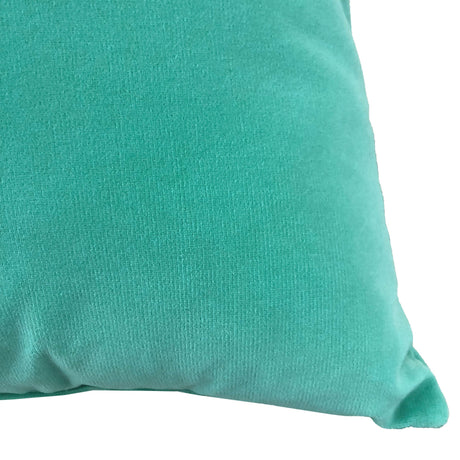 Giada Outdoor Pillow Velvet Fabric - Solid Ivory, 18X22 (1 Pillow)