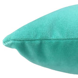 Giada Outdoor Pillow Velvet Fabric - Solid Ivory, 18X22 (1 Pillow)
