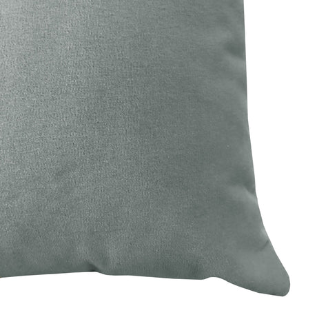 Giada Outdoor Pillow Solid Velvet Fabric - Ivory, 23X23 (1 Pillow)