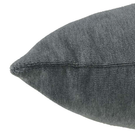 Giada Outdoor Pillow Solid Velvet Fabric - Ivory, 23X23 (1 Pillow)