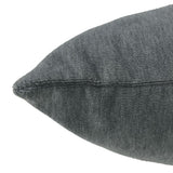 Giada Outdoor Pillow Velvet Fabric - Solid Ivory, 18X22 (1 Pillow)