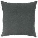Giada Outdoor Pillow Solid Velvet Fabric - Ivory, 23X23 (1 Pillow)