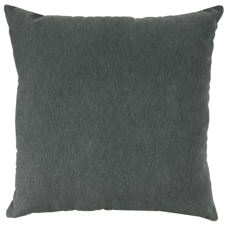 Giada Outdoor Pillow Solid Velvet Fabric - Ivory, 23X23 (1 Pillow)
