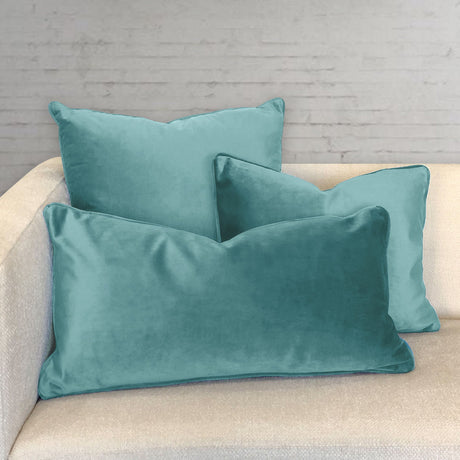 Ice Shiny Velvet Fabric - Solid, 24" X 24" (1 Pillow)