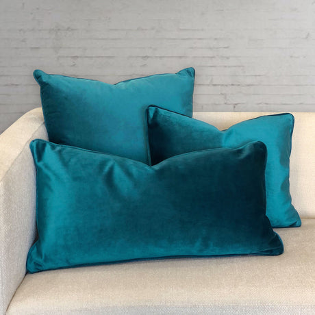 Ice Shiny Velvet Fabric - Solid, 24" X 24" (1 Pillow)