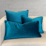 Ice Shiny Velvet Fabric - Solid, 24" X 24" (1 Pillow)