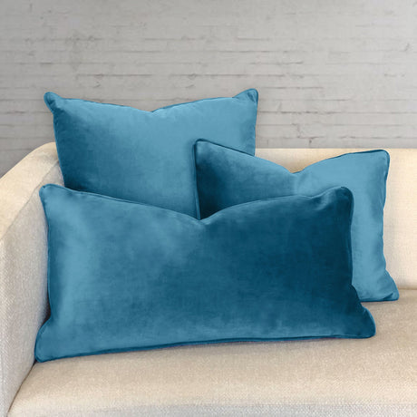 Ice Shiny Velvet Fabric - Solid, 24" X 24" (1 Pillow)