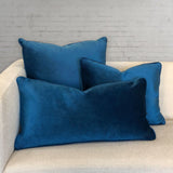 Ice Shiny Velvet Fabric - Solid, 24" X 24" (1 Pillow)