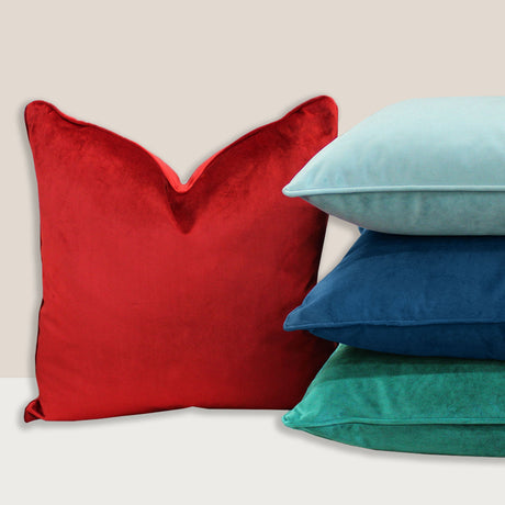 Ice Shiny Velvet Fabric - Solid, 24" X 24" (1 Pillow)