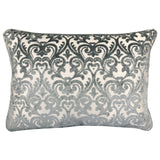 Madsen Decorative Throw Pillows Cut Velvet Fabric - Damask Pattern, 18" X 26" (1 Pillow)