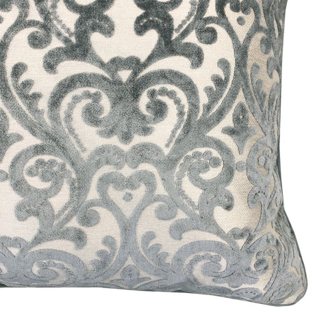 Madsen Decorative Throw Pillows Cut Velvet Fabric - Damask Pattern, 18" X 26" (1 Pillow)