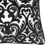 Madsen Decorative Throw Pillows Cut Velvet Fabric - Damask Pattern, 18" X 26" (1 Pillow)