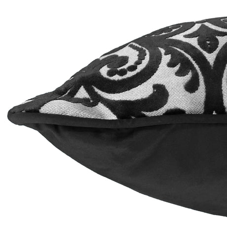 Madsen Decorative Throw Pillows Cut Velvet Fabric - Damask Pattern, 18" X 26" (1 Pillow)