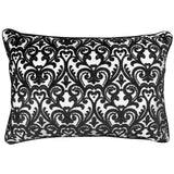 Madsen Decorative Throw Pillows Cut Velvet Fabric - Damask Pattern, 18" X 26" (1 Pillow)