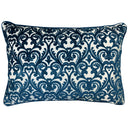 Madsen Decorative Throw Pillows Cut Velvet Fabric - Damask Pattern, 18" X 26" (1 Pillow)