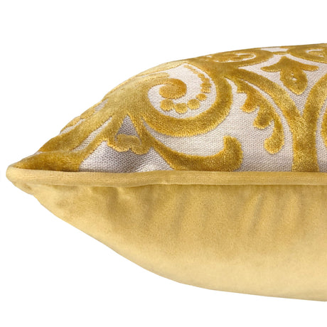 Madsen Decorative Throw Pillows Cut Velvet Fabric - Damask Pattern, 18" X 26" (1 Pillow)